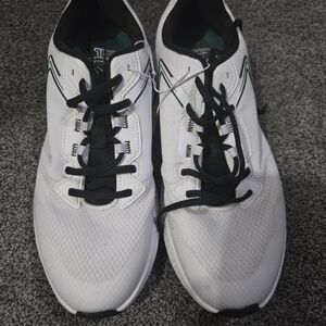 Mens Fila White and Black Athletic Shoes